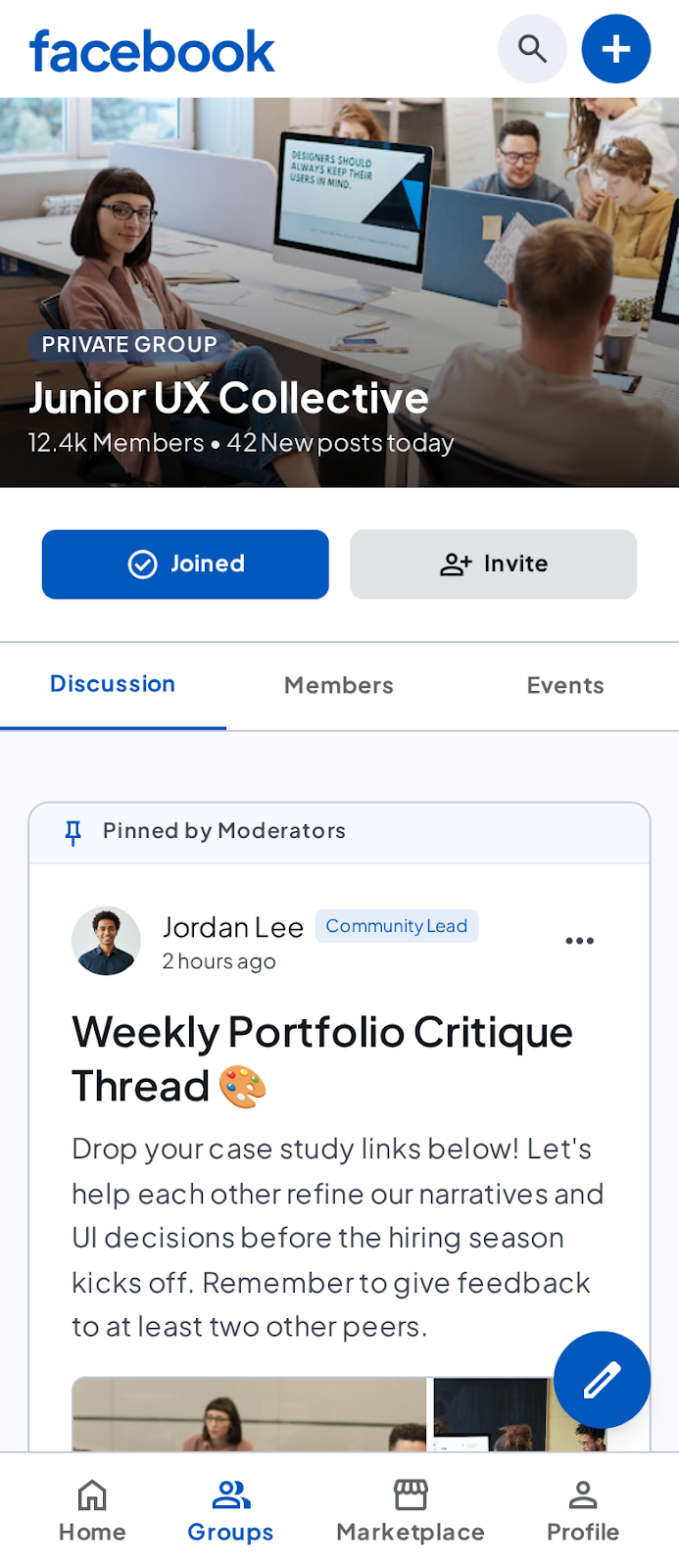 Inside a group