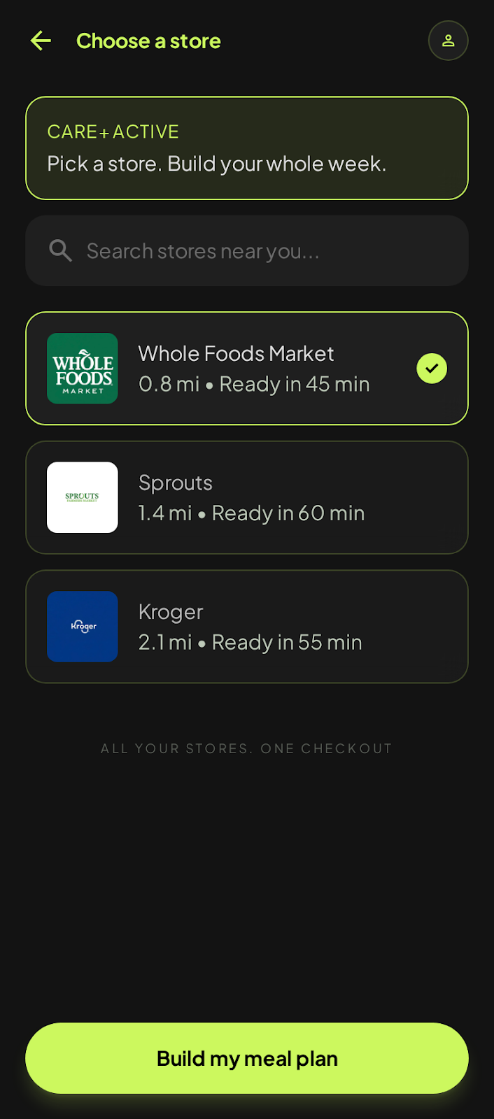 Choose your store